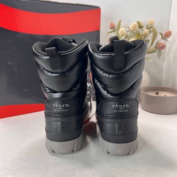 Storm by Cougar Cardiff N-Q Waterproof Puffy Snow Winter Boots Black Women 7 NWB - Picture 4 of 10